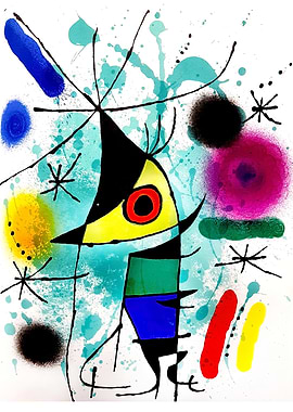 Abstract Art with Eye by Joan Miró