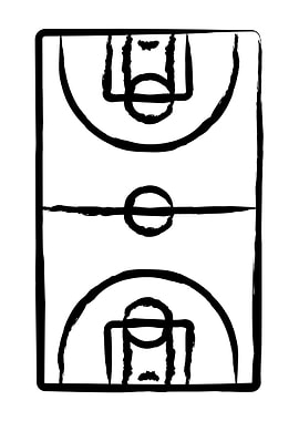 Basketball Court Outline