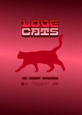 Love Cats Poster