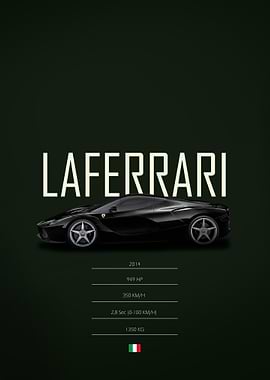 Black 2014 Ferrari LaFerrari