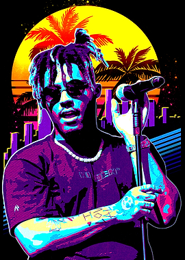 Juice WRLD Style 80s Retro