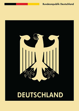 German Eagle Emblem Poster