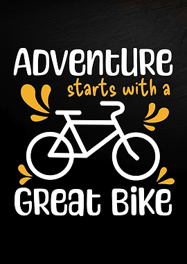 Adventure Bike Quote Poster
