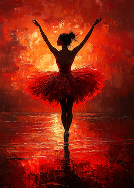 Ballet Dancer in Red