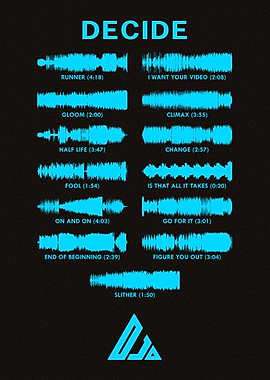 Djo 'DECIDE' Album Soundwave Art