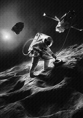 Astronaut on a Lunar Surface