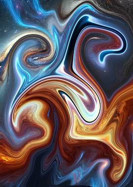Abstract Swirling Galaxy