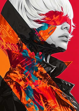 Cyberpunk Woman Portrait