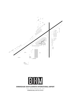 Birmingham Airport Map