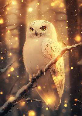 Hedwig Owl in Enchanted Forest
