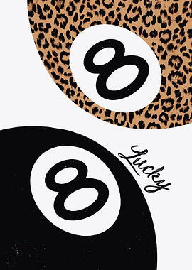 Lucky 8 Ball Print
