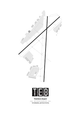 Teterboro Airport Map