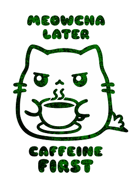 Cat Coffee Caffeine First