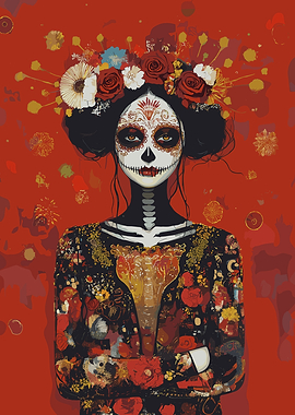Day of the Dead Woman Poster