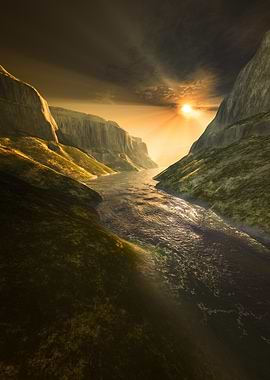Sunset River Canyon