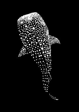Whale Shark Dot Art Design
