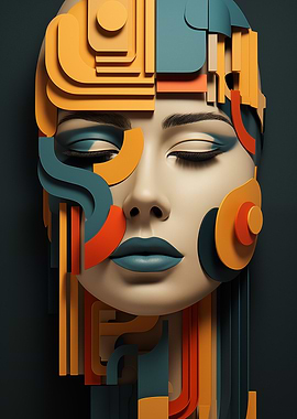 Abstract Face Art