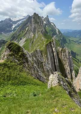 Summer Alps Mountain Ridge View