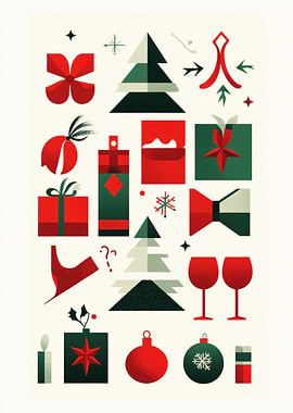 Geometric Christmas Ornaments