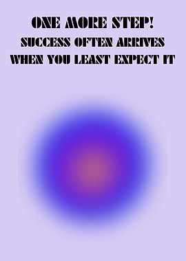 One More Step | Motivational Poster for Success