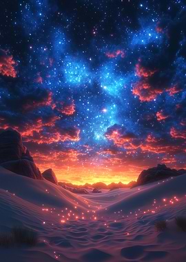 Starry Desert Night