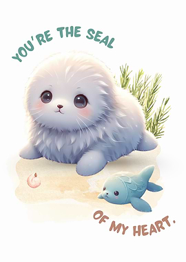 Cute Seal Illustration