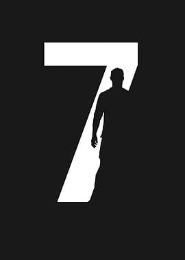 Number 7 Silhouette