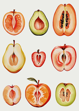 Fruit Cross-Sections