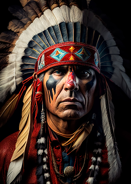 Native American Chief Portrait