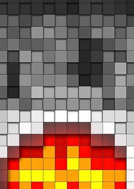 Pixelated Fire