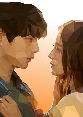 Whats come after love. Couple in Love, Low Poly Art