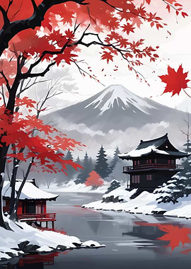 Fuji mt Landscape nature