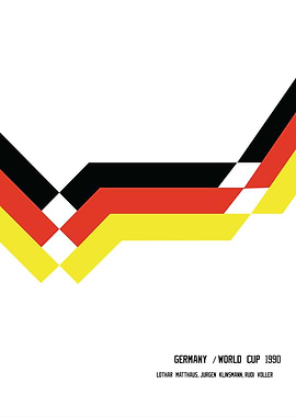 Germany World Cup 1990 Poster