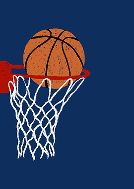 Basketball hoop ball Swish