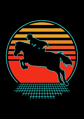 Retro Dressage Equestrian