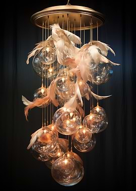 A blend of floating orbs,