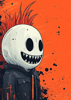 Smiling Punk Ghost