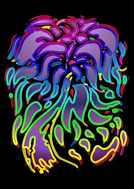 Abstract Neon Art