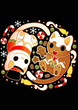 Gingerbread Cat Christmas