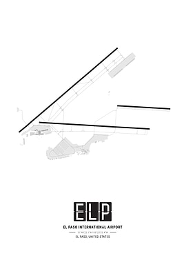 El Paso International Airport Map