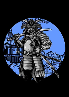 Samurai Warrior Illustration