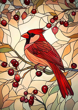 Cardinal Stained Glass