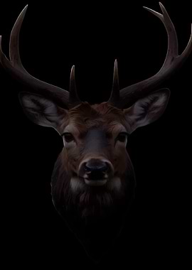 Deer Head Silhouette