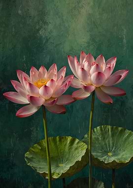 Pink Lotus Flowers