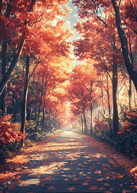 Autumn Forest Path