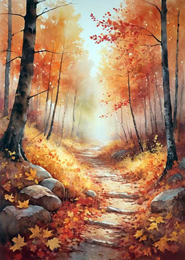 Autumn Forest Path