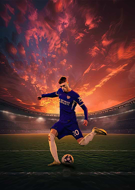 Soccer Player Silhouette