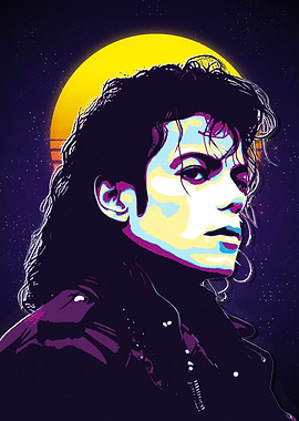 Michael Jackson Retro Art