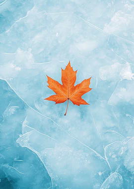 Leaf on Ice