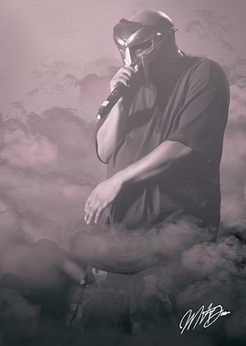 MF DOOM Rapper Portrait